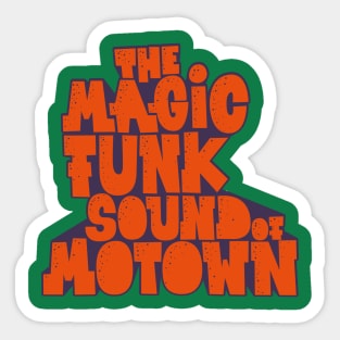 Groove Through Time - Legendary Motown Music Design Sticker